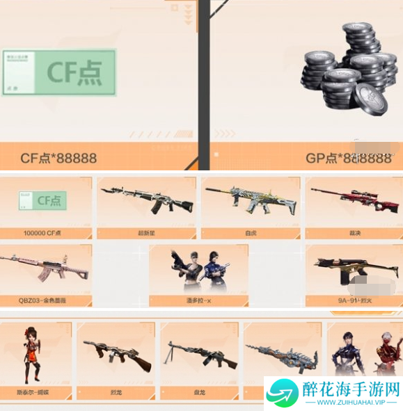 cf体验服有哪些福利