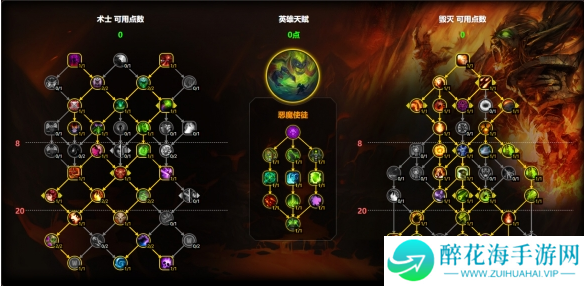 魔兽世界毁灭术天赋怎么加点